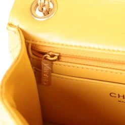 Chanel Mini Reissue 224 2.55 Flap Yellow Aged Calfskin Antique Gold Hardware -Online Bag Store C MN255 230718 1 10