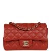 Chanel Mini Classic Rectangular Flap Maroon Lambskin Gold Hardware 1 Chanel Mini Classic Rectangular Flap Maroon Lambskin Gold Hardware -Online Bag Store C MN255 230838 4 01