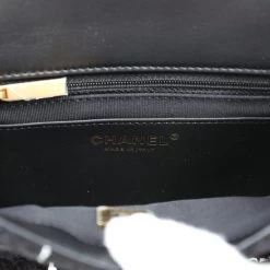 Chanel Pearl Crush Mini Square Flap Bag White And Black Tweed Antique Gold Hardware -Online Bag Store C MN255 231117 1 10