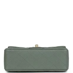 Chanel Mini Rectangular Flap Bag Olive Green Caviar Antique Gold Hardware -Online Bag Store C MN255 231128 1 06