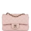 Chanel Mini Rectangular Flap Light Pink Lambskin Gold Hardware -Online Bag Store C MN255 231229 1 01
