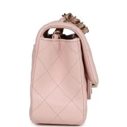 Chanel Mini Rectangular Flap Light Pink Lambskin Gold Hardware -Online Bag Store C MN255 231229 1 04