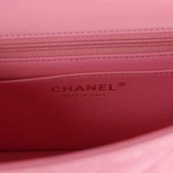 Chanel Mini Rectangular Flap Top Handle Dark Pink Lambskin Light Gold Hardware -Online Bag Store C MN255 240104 1 KN 09