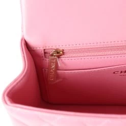 Chanel Mini Rectangular Flap Top Handle Dark Pink Lambskin Light Gold Hardware -Online Bag Store C MN255 240104 1 KN 10