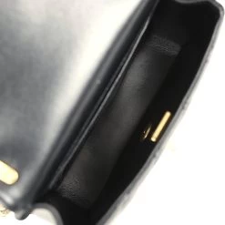 Chanel Mini Square Pearl Crush Flap Bag Black Lambskin Brushed Gold Hardware -Online Bag Store C MN255 240126 1 08