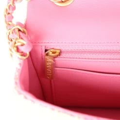 Chanel Mini Rectangular Flap Orange And Pink Tweed Gold Hardware -Online Bag Store C MN255 240206 1 10