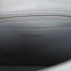 Chanel Mini Rectangular Flap Bag Dark Grey Caviar Silver Hardware -Online Bag Store C MN255 240229 2 09