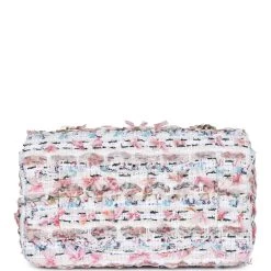Chanel Mini Rectangular Flap Bag White/Pink/ Multicolored Tweed Light Gold Hardware -Online Bag Store C MN255 240305 2 CL 05