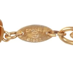 Vintage Chanel Gold CC Classic Pendant Necklace -Online Bag Store C N 010523 1 04