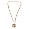 Vintage Chanel Gold Sunburst Interlocking CC Medallion Necklace -Online Bag Store C N 010523 3 01