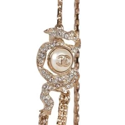 Chanel Paris-Athens Gold And Crystal CC Sautoir Necklace -Online Bag Store C N 102722 2 03