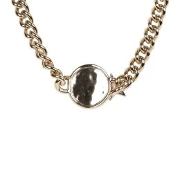 Chanel Light Gold Tone Wax Seal Logo And Rhinestone Star Necklace -Online Bag Store C N 230718 1 05