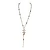 Chanel Layered Pearl, Gripoix, And Strass Gold Metal Fish Head Logo Necklace