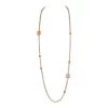 Chanel CC Beaded Sautoir Long Chain Necklace Orange Gold Metal -Online Bag Store C N 231019 1 01