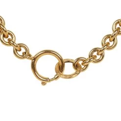 Vintage Chanel Gold CC Heart Pendant Necklace Gold Hardware -Online Bag Store C N 240118 1 06