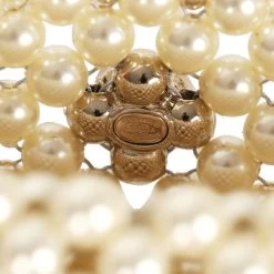 Chanel Pearl Flap Bag Pendant Necklace Light Gold Hardware -Online Bag Store C N 240130 1 YB 11