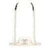 Chanel Crystal CC Resin & Pearls Airpod Pro Case Necklace Light Gold Hardware -Online Bag Store C N 240222 1 YB 01