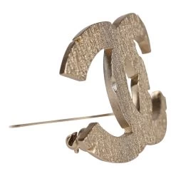 Chanel Textured CC Brooch Light Gold Metal -Online Bag Store C OT 230908 1 04