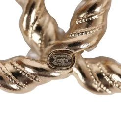 Chanel Twisted CC Crystal And Faux Pearl Brooch Light Pink Gold Metal -Online Bag Store C OT 231019 1 03