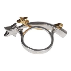 Pre-owned Chanel Etoile Filante Ring 18k White And Yellow Gold With Diamonds -Online Bag Store C OT 240214 1 YB 03