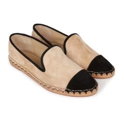 Chanel CC Espadrilles Beige And Black Suede 35 -Online Bag Store C SH 013123 1 OB 03