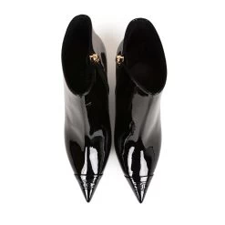 Chanel CC Wedge Ankle Boots Black Patent Leather 36.5 -Online Bag Store C SH 230331 EN 08