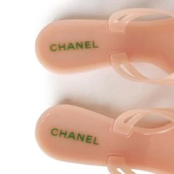 Chanel Pink Camellia Jelly Sandals 39 -Online Bag Store C SH 230411 1 07