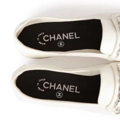 Chanel White Lambskin Loafers 37 -Online Bag Store C SH 230614 2 08