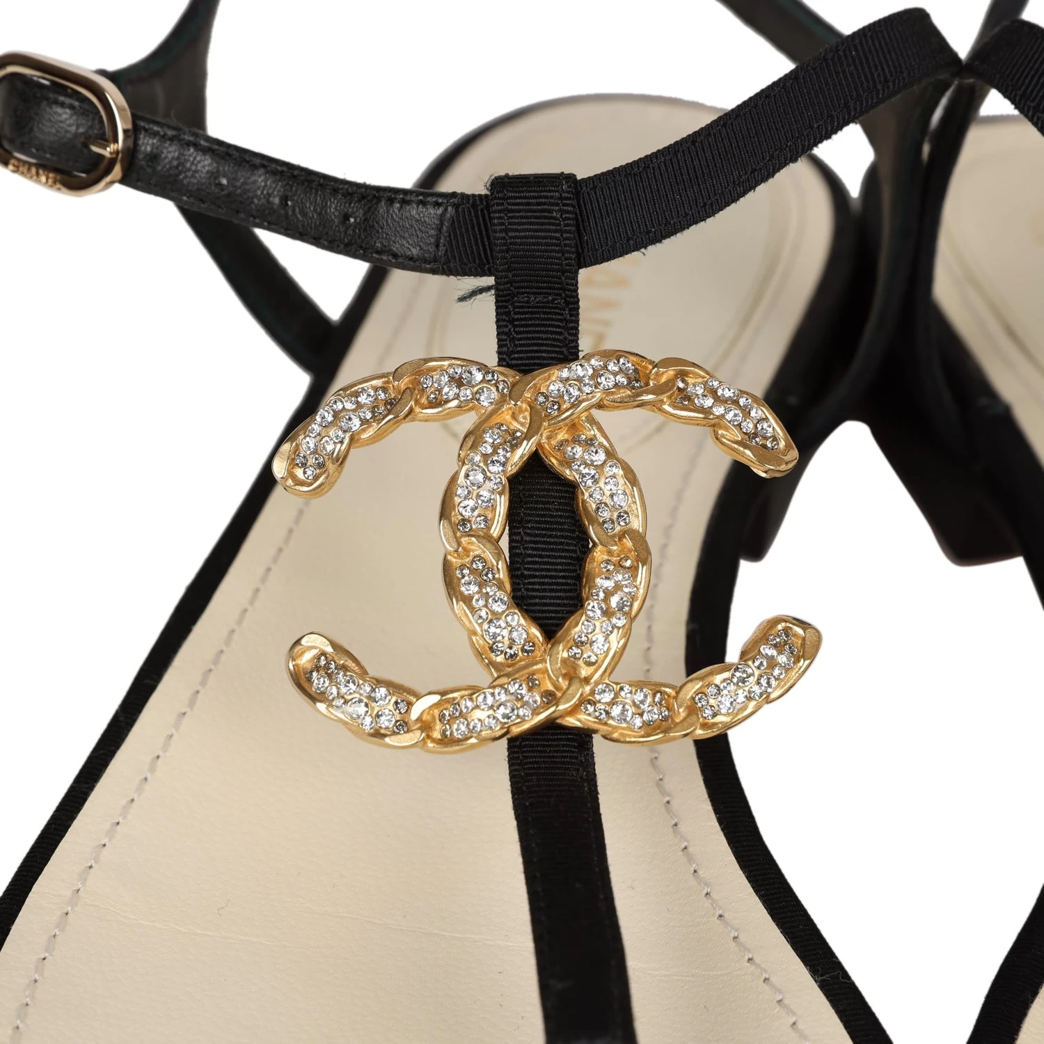 Chanel Jeweled CC Thong Sandals 37 EU 5 Chanel Jeweled CC Thong Sandals 37 EU - Image 3