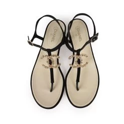 Chanel Jeweled CC Thong Sandals 37 EU 18 Chanel Jeweled CC Thong Sandals 37 EU -Online Bag Store C SH 230926 1 EZ 08