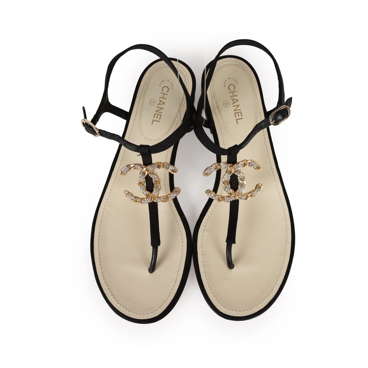 Chanel Jeweled CC Thong Sandals 37 EU 10 Chanel Jeweled CC Thong Sandals 37 EU - Image 8