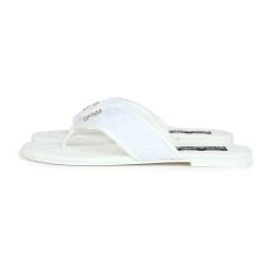 Chanel CC Logo Thong Sandals White Lambskin & Tweed 38 EU Gold Hardware -Online Bag Store C SH 240110 1 TC 05