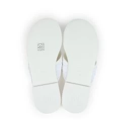 Chanel CC Logo Thong Sandals White Lambskin & Tweed 38 EU Gold Hardware -Online Bag Store C SH 240110 1 TC 09