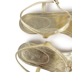 Chanel CC Jeweled Thong Sandals Gold Metallic 38C EU 20 Chanel CC Jeweled Thong Sandals Gold Metallic 38C EU -Online Bag Store C SH 240226 1 TC 09