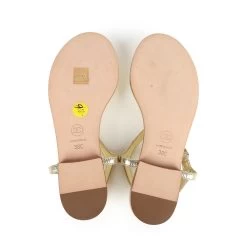 Chanel CC Jeweled Thong Sandals Gold Metallic 38C EU 21 Chanel CC Jeweled Thong Sandals Gold Metallic 38C EU -Online Bag Store C SH 240226 1 TC 10