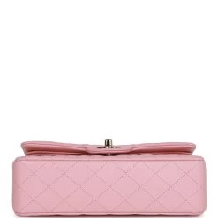 Chanel Small Classic Double Flap Bag Pink Caviar Light Gold Hardware -Online Bag Store C SM255 060822 1 06