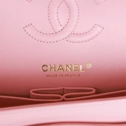 Chanel Small Classic Double Flap Bag Pink Caviar Light Gold Hardware -Online Bag Store C SM255 060822 1 09