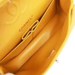 Chanel Small Classic Double Flap Yellow Caviar Light Gold Hardware -Online Bag Store C SM255 061622 2 09