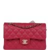 Chanel Small Classic Double Flap Dark Pink Caviar Light Gold Hardware 1 Chanel Small Classic Double Flap Dark Pink Caviar Light Gold Hardware -Online Bag Store C SM255 062422 2 01