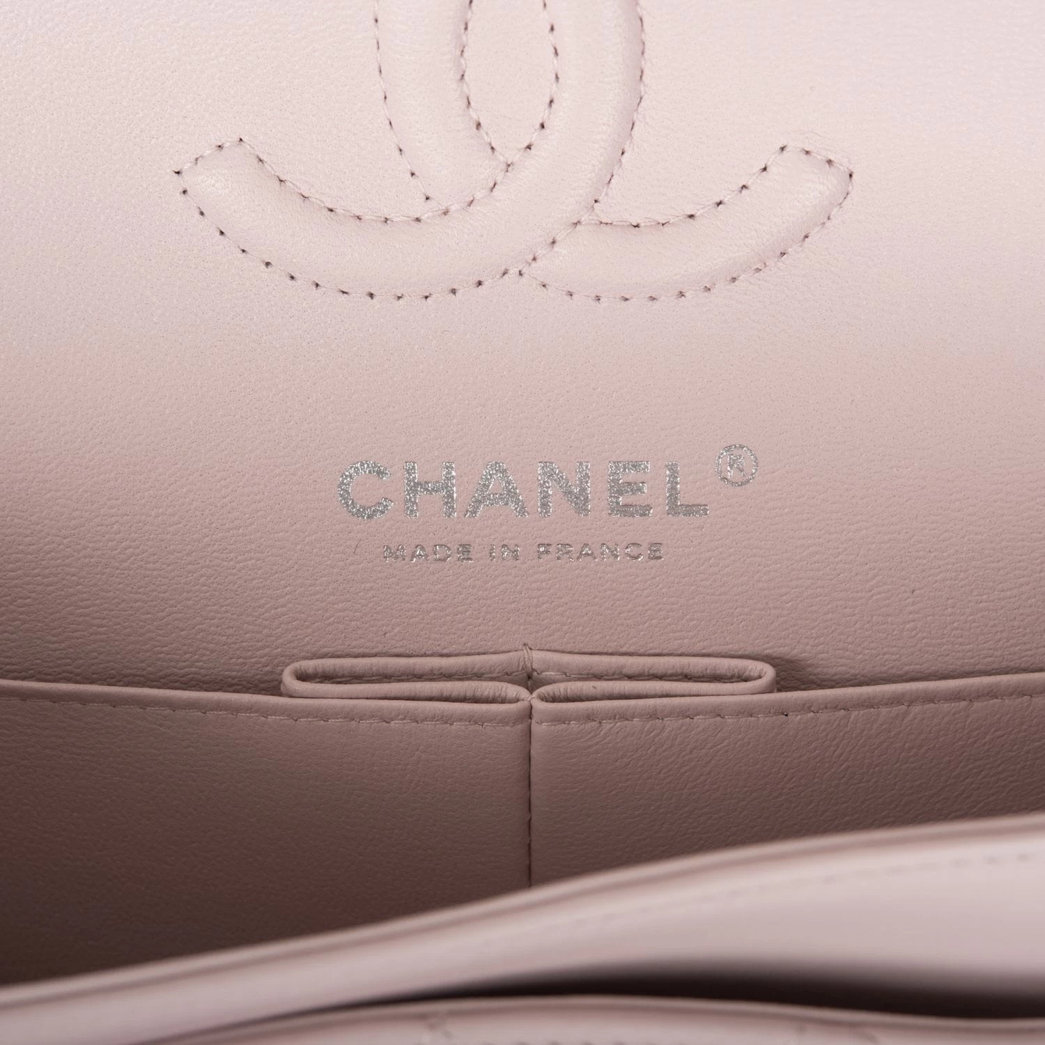 Chanel Small Classic Double Flap Bag Light Mauve Lambskin Silver Hardware 11 Chanel Small Classic Double Flap Bag Light Mauve Lambskin Silver Hardware - Image 9
