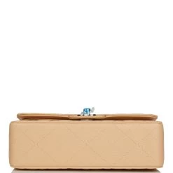 Chanel Small Classic Double Flap Bag Beige Caviar Silver Hardware 13 Chanel Small Classic Double Flap Bag Beige Caviar Silver Hardware -Online Bag Store C SM255 122021 1 5