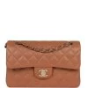 Chanel Small Classic Double Flap Caramel Lambskin Gold Hardware -Online Bag Store C SM255 230817 1 JL 01