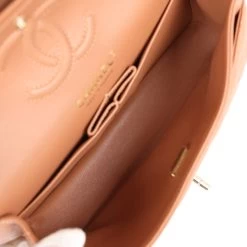 Chanel Small Classic Double Flap Caramel Lambskin Gold Hardware -Online Bag Store C SM255 230817 1 JL 09
