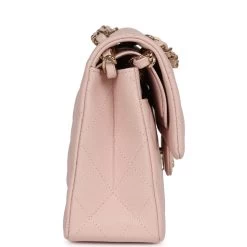 Chanel Small Classic Double Flap Bag Light Pink Caviar Gold Hardware -Online Bag Store C SM255 230912 1 04