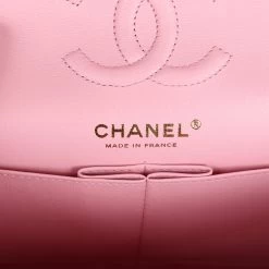 Chanel Small Classic Double Flap Dark Pink Lambskin Light Gold Hardware 18 Chanel Small Classic Double Flap Dark Pink Lambskin Light Gold Hardware -Online Bag Store C SM255 231113 1 08
