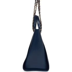 Pre-owned Chanel Small Deauville Shopping Bag Blue Caviar Antique Gold Hardware -Online Bag Store C TL 020823 1 04