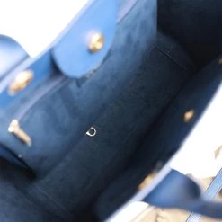 Pre-owned Chanel Small Deauville Shopping Bag Blue Caviar Antique Gold Hardware -Online Bag Store C TL 020823 1 08