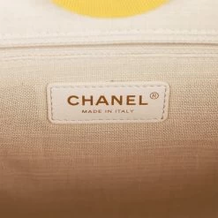 Chanel Small Deauville Shopping Bag Dark Yellow Boucle Light Gold Hardware 18 Chanel Small Deauville Shopping Bag Dark Yellow Boucle Light Gold Hardware -Online Bag Store C TL 080422 2 08