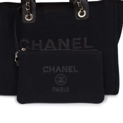 Chanel Small Deauville Shopping Bag Black Canvas And Calfskin Light Gold Hardware -Online Bag Store C TL 230623 1 07