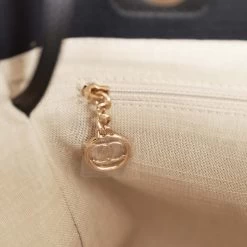 Chanel Small Deauville Shopping Bag Black Canvas And Calfskin Light Gold Hardware -Online Bag Store C TL 230623 1 11